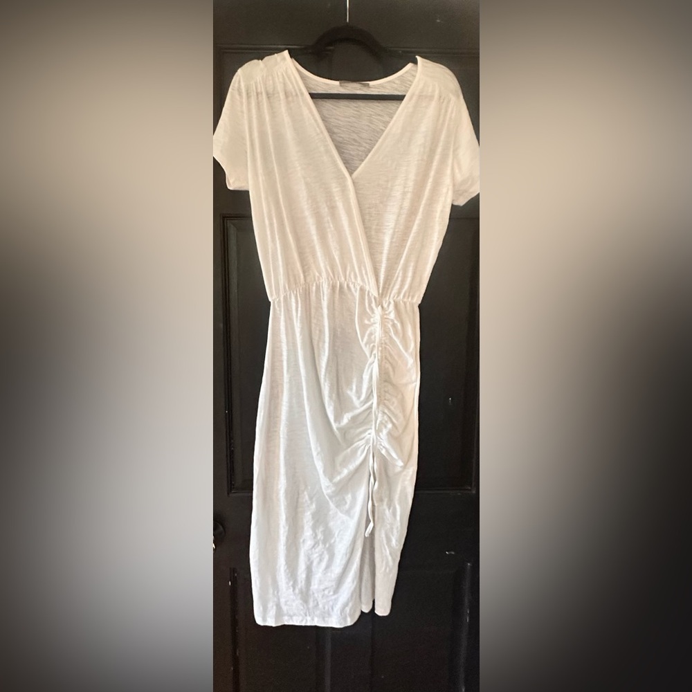 Tart White Ruched dress